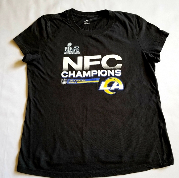 Nike Tops - Los Angeles Rams Nike 2021/22 NFC Champions Woman T-Shirt Medium Super Bowl LVI